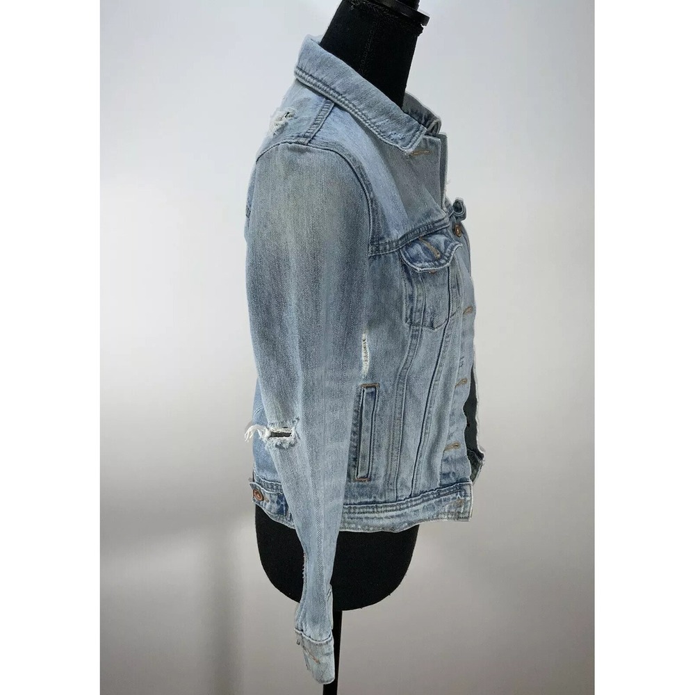 Old Navy Light Blue Denim Jacket Women's Size XS - Picture 4 of 9